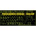 Glowing fluorescent Programmer Dvorak English keyboard stickers