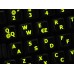 Glowing fluorescent Spanish (LA) English US keyboard stickers