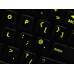 Glowing fluorescent English UK keyboard stickers