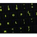 Glowing fluorescent English US for Mac keyboard stickers