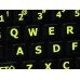 Glowing fluorescent English US Large Letters keyboard stickers