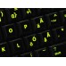 Glowing fluorescent Swedish/Finnsh keyboard stickers