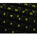 Glowing fluorescent Swiss keyboard stickers
