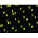Glowing fluorescent Programmer Dvorak English keyboard stickers