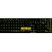 Glowing fluorescent Dvorak keyboard stickers