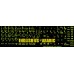Glowing fluorescent Arabic English keyboard stickers