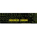 Glowing fluorescent Dvorak - English US keyboard stickers