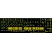 Glowing fluorescent Farsi(Persian) - English US keyboard sticker
