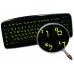 Glowing fluorescent Hebrew English US keyboard stickers