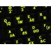 Glowing fluorescent Hungarian English US keyboard stickers