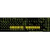 Glowing fluorescent Norwegian English US keyboard stickers