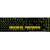 Glowing fluorescent Portuguese English US keyboard stickers