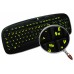 Glowing fluorescent French AZERTY keyboard stickers