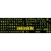 Glowing fluorescent English UK Large Letters keyboard stickers