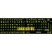 Glowing fluorescent English US Large Letters keyboard stickers