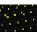 Glowing fluorescent Spanish LA keyboard stickers