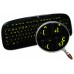 Glowing fluorescent Spanish keyboard stickers