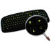 Glowing fluorescent English US keyboard stickers